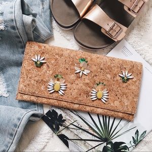 Banana Republic Embellished Cork Clutch